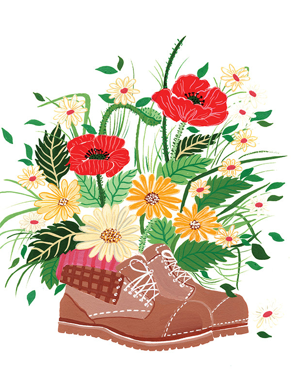 Blooms in my boot